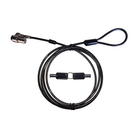 CANDADO DE LLAVE PARA LAPTOP TIPO T V-BAR LONGITUD DE CABLE 1.8 MTS GROSOR DEL CABLE 4mm - CANDADO DE LLAVE PARA LAPTOP TIPO T V-BAR LONGITUD DE CABLE 1.8 MTS GROSOR DEL CABLE 4mm -
